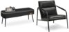 VASAGLE Bench For Entryway Bedroom, Ink Black ULOM076B01