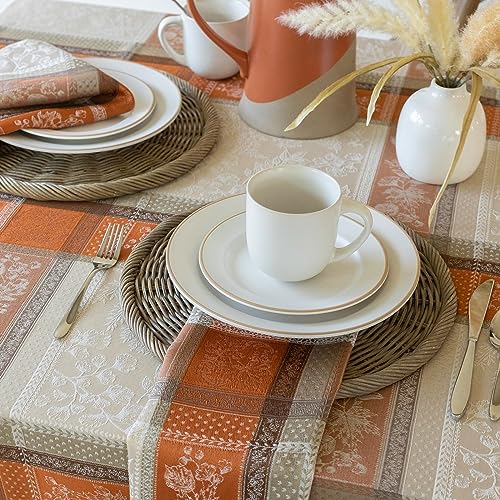 Benson Mills Heirloom Harvest Jacquard Fabric Tablecloth - Image 3