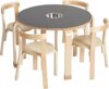 ECR4Kids Bentwood Chalkboard Table And Chair Set