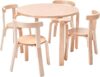 ECR4Kids Bentwood Round Table And Chair Set