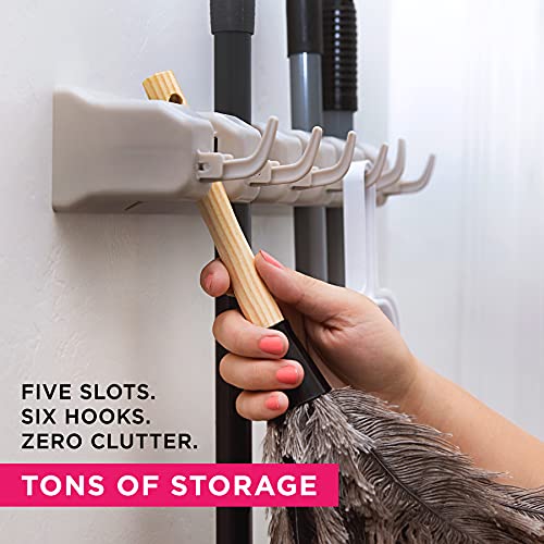 Berry Ave Broom Holder Wall Mount Organizer - Image 2