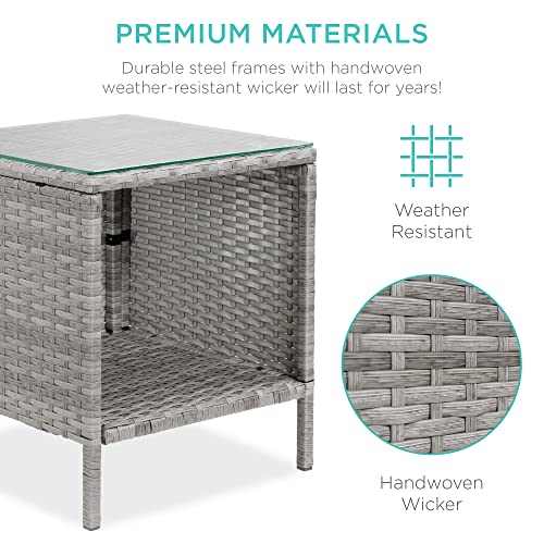 Best Choice Products 3-Piece Outdoor Wicker Bistro Set - Image 5