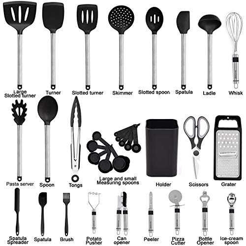 BESTZMWK Silicone Cooking Utensil Set - 33 Pieces - Image 2
