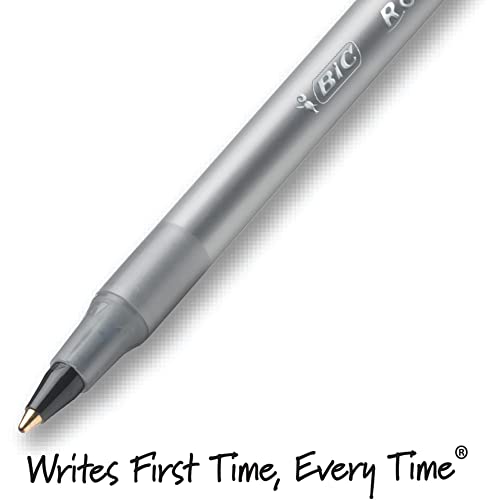 BIC Round Stic Xtra Life Ballpoint Pen, Black - Image 3