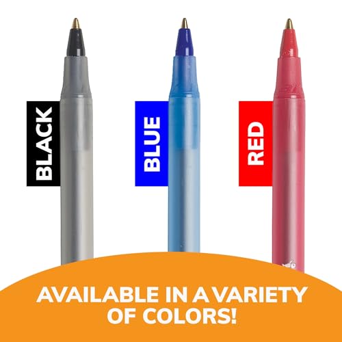 BIC Round Stic Xtra Life Ballpoint Pen, Black - Image 4