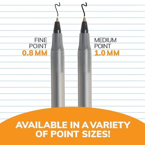 BIC Round Stic Xtra Life Ballpoint Pen, Black - Image 5