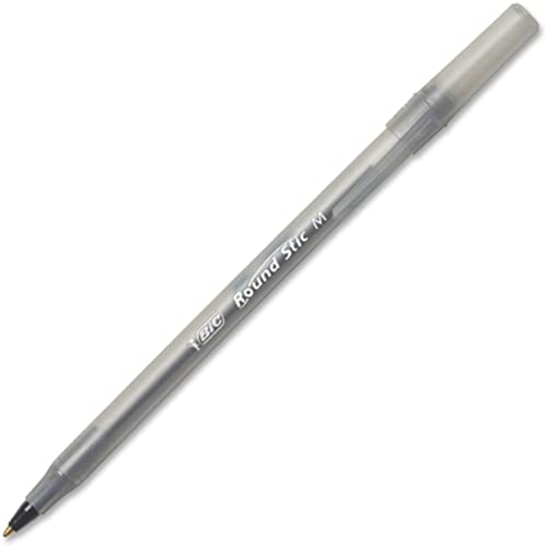 BIC Round Stic Xtra Life Ballpoint Pen, Black - Image 2