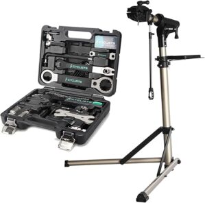 CXWXC Bicycle Repair Stand & Tool Kit Set