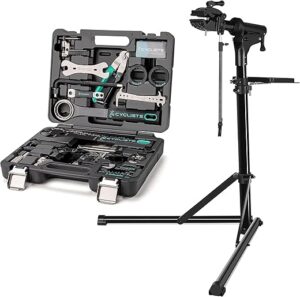 CXWXC Bicycle Repair Stand & Tool Kit Set