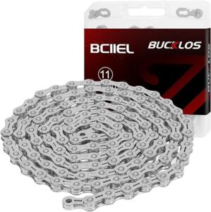BUCKLOS Bike Chain, Half/Full Hollow, 116 Links