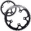 BUCKLOS Bike Chainring Set, Double Round Aluminum