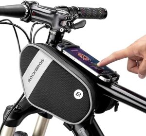 ROCKBROS Bike Handlebar Phone Mount Bag, Waterproof