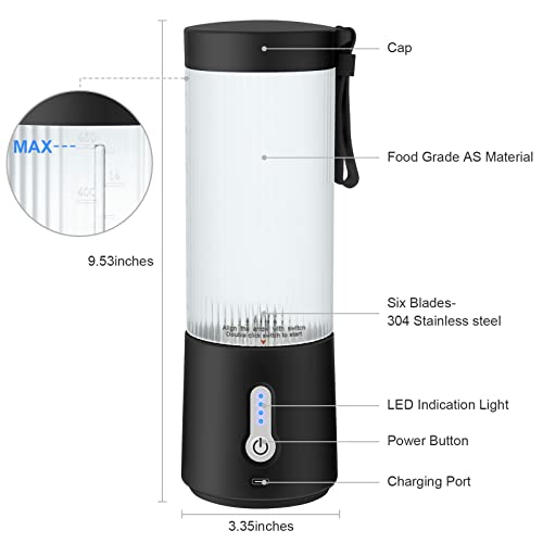 Binineew Portable Blender - USB Rechargeable Juicer Cup - Image 3