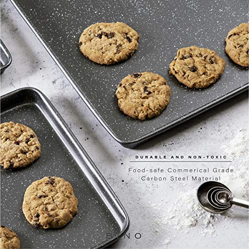 BINO Nonstick Cookie Sheet Baking Tray Set - Image 3