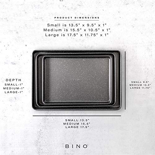 BINO Nonstick Cookie Sheet Baking Tray Set - Image 5
