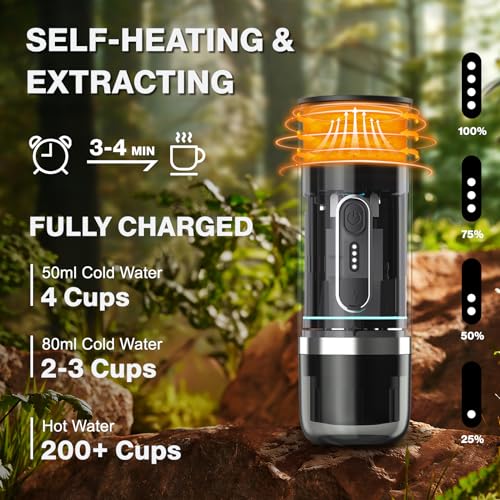 Bivisty Portable Electric Espresso Maker, USB-C Compatible - Image 3