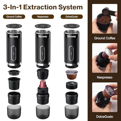 Bivisty Portable Electric Espresso Maker, USB-C Compatible - Image 2
