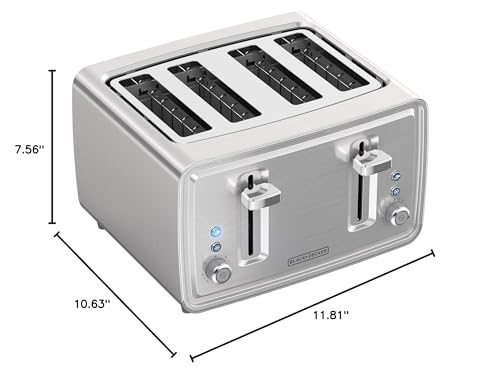 BLACK+DECKER 4-Slice Stainless Steel Toaster TR4900SSD - Image 3