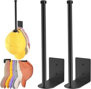 Durmmur Black Hat Racks For Baseball Caps