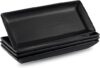Gomakren Black Porcelain Rectangular Serving Platters