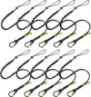 BearTOOLS Black Screw Lock Safety Lanyard 3 Foot