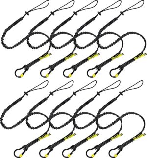 BearTOOLS Black Screw Lock Safety Lanyard 3 Foot