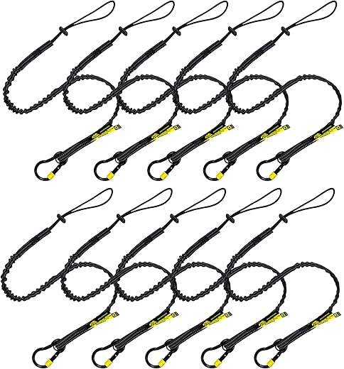 BearTOOLS Black Screw Lock Safety Lanyard 3 Foot