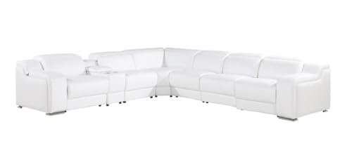 BlackJack Furniture Ibero 7-Piece Leather Sectional Sofa Set - Image 3