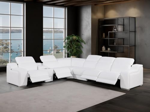 BlackJack Furniture Ibero 7-Piece Leather Sectional Sofa Set - Image 2