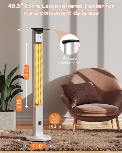blessny Infrared Electric Heater For Patio, 1500W - Image 2