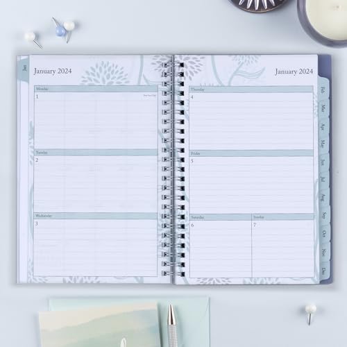 Blue Sky 2024 Weekly & Monthly Planner, 5" x 8", Rue Du Flore (101603-24) - Image 4