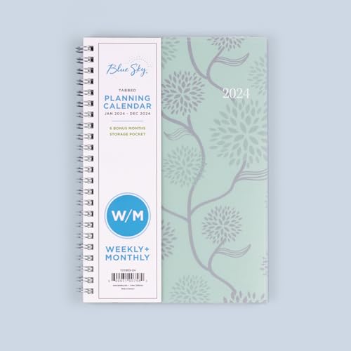 Blue Sky 2024 Weekly & Monthly Planner, 5" x 8", Rue Du Flore (101603-24) - Image 2