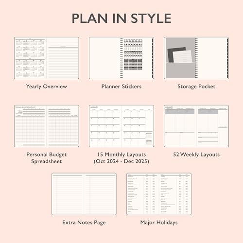 Blue Sky 2025 15-Month Weekly Planner, Alya - Image 3