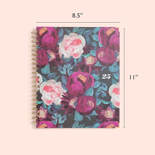 Blue Sky 2025 Painted Peonies Weekly Monthly Planner - Image 4