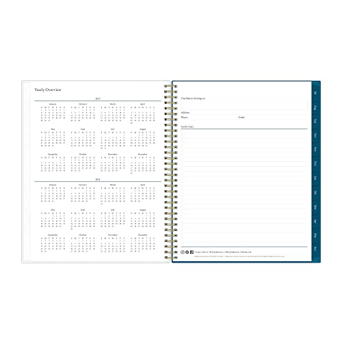 Blue Sky Academic Year Planner, 8.5" x 11", Bakah Blue (131951-A24) - Image 4