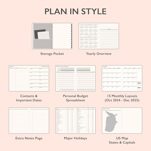 Blue Sky Blue Sky 2025 Monthly Planner, 8β x 10β - Image 3