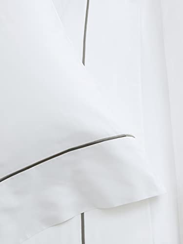 BOLL & BRANCH Signature Embroidered Split King Sheet Set - Image 4