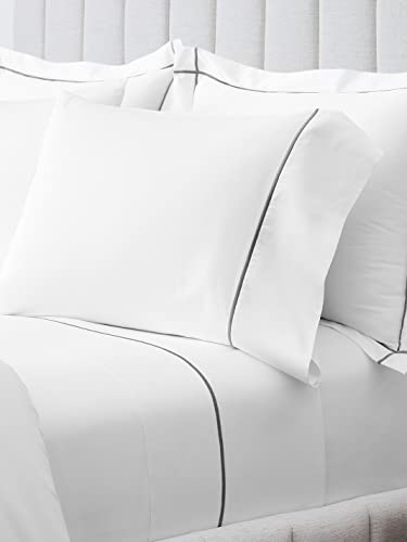BOLL & BRANCH Signature Embroidered Split King Sheet Set - Image 2