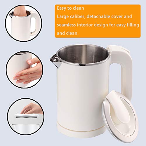 BonNoces Portable Electric Kettle - 0.5L Stainless Steel - Image 5
