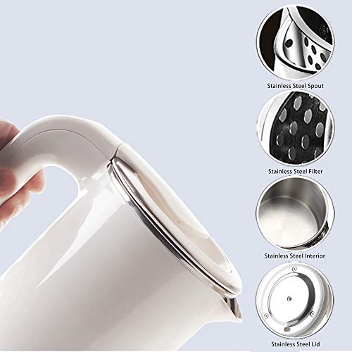 BonNoces Portable Electric Kettle - 0.5L Stainless Steel - Image 2