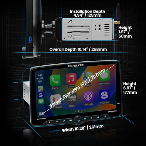 BOSS Audio Systems Elite BE10ACP.WX Single DIN Car Stereo - Image 4