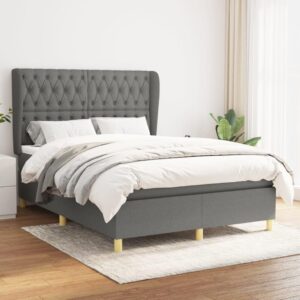 HDGTDR3SS2865SSSSTT Box Spring Bed With Mattress, Dark Gray