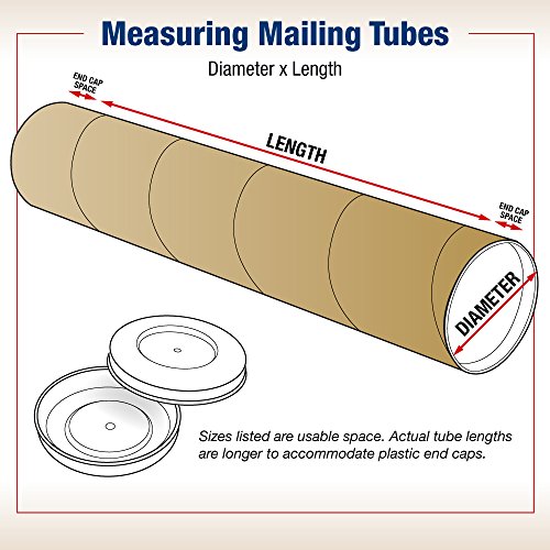 BOX USA Jumbo Mailing Tubes, 10" x 36", BP1036KHD - Image 2