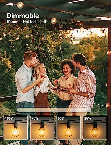 Brightown G40 Globe LED Patio Lights, 25 Feet - Image 4