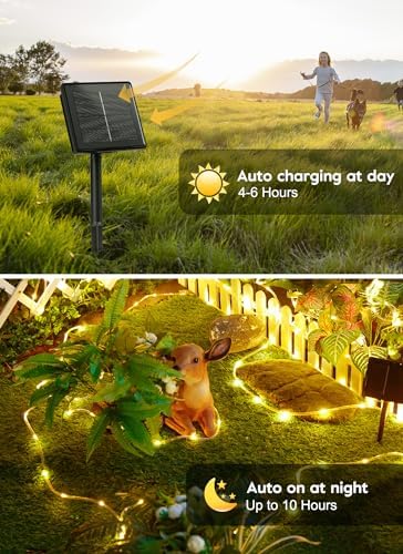 Brightown Solar Rope Lights, 39FT 100LED Outdoor - Image 3