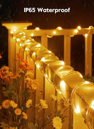 Brightown Solar Rope Lights, 39FT 100LED Outdoor - Image 2