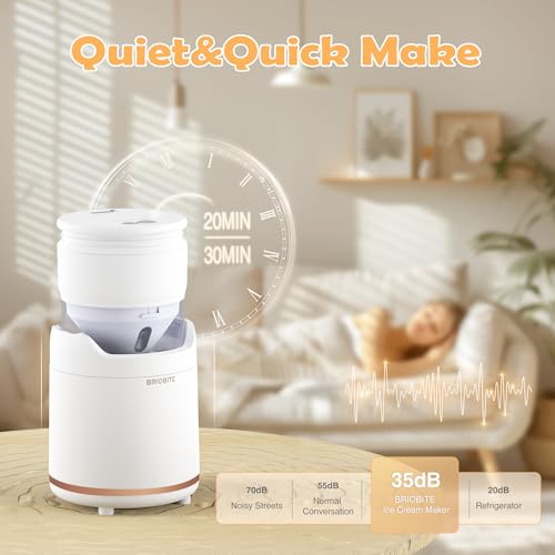 BRIOBITE Rechargeable Compact Ice Cream Maker - Image 3