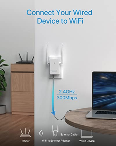 BrosTrend Universal WiFi To Ethernet Adapter, 300Mbps - Image 2