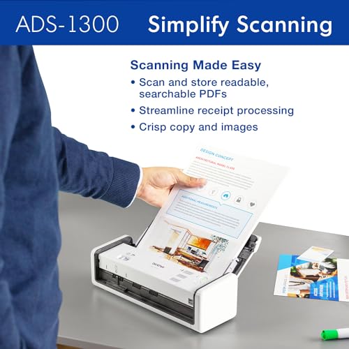 Brother ADS-1300 Compact Desktop Scanner - Image 4