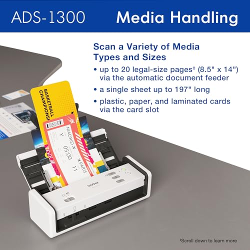 Brother ADS-1300 Compact Desktop Scanner - Image 5